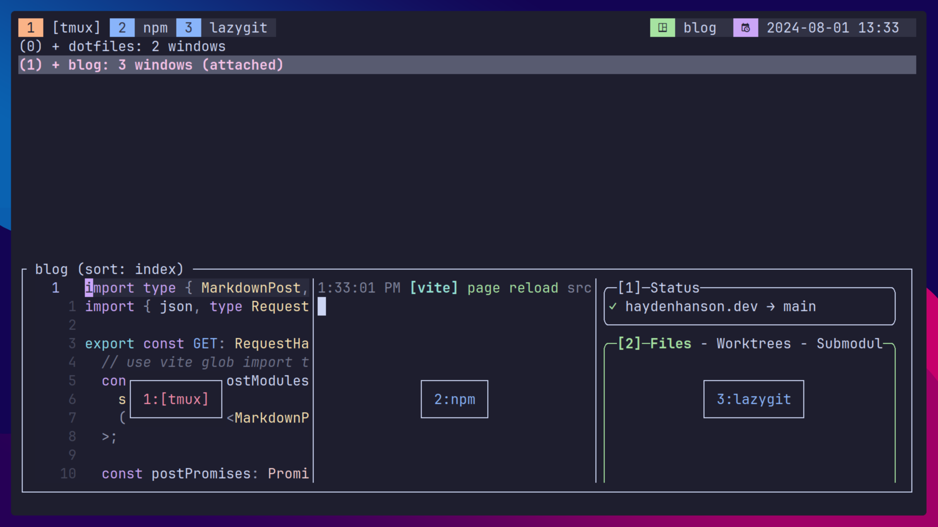 tmux